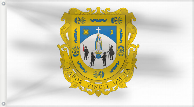 Drapeau, avec deux œillets métalliques et guindant renforcé : Zacatecas	Zacatecas 