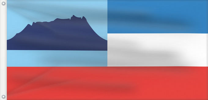 Flag, with two metal eyelets and reinforced hoist: Sabah	Sabah 	Malaysian state Sabah