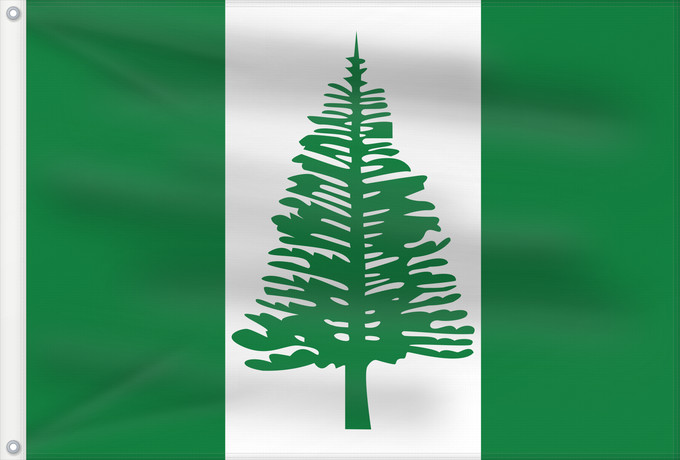 Bandera, con dos ojales metálicos y lado del asta reforzado: Norfolk Island	Norfolk	Norfolkinsel