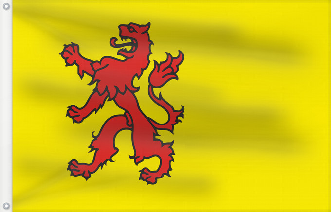 Bandera, con dos ojales metálicos y lado del asta reforzado: Zuid-Holland	South Holland	Olanda Meridionale	Province nl Zuid-Holland