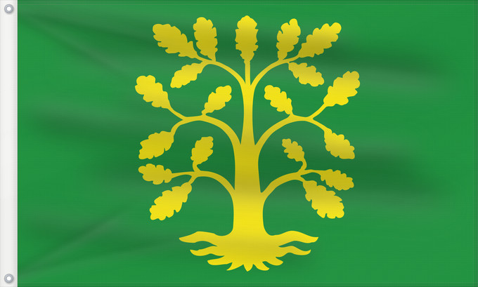 Bandiera, con due occhielli metallici e lato dell'asta rinforzato: Vest-Agder comté de Vest-Agder Vest-Agder Fylke