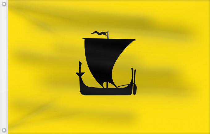 Bandera, con dos ojales metálicos y lado del asta reforzado: Nordland