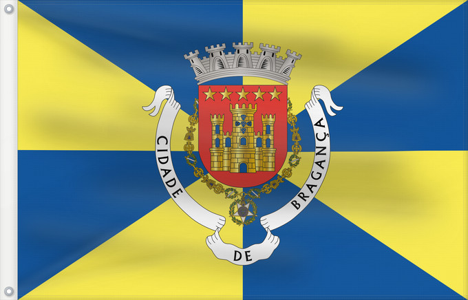 Flag, with two metal eyelets and reinforced hoist: Bragança
