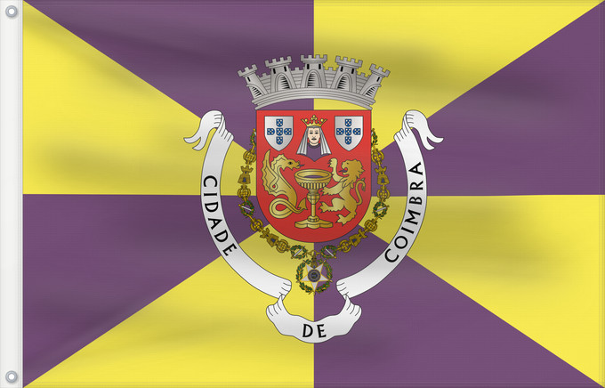 Flag, with two metal eyelets and reinforced hoist: Coimbra