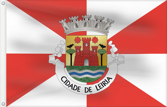 Flag, with two metal eyelets and reinforced hoist: Leiria