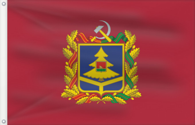 Drapeau, avec deux œillets métalliques et guindant renforcé : Bryansk Oblast Oblast de Briansk Óblast de Briansk Oblast Brjansk