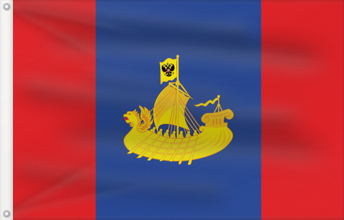 Drapeau, avec deux œillets métalliques et guindant renforcé : Kostroma Oblast Oblast de Kostroma Óblast de Kostromá Oblast Kostroma Флаг Костромской области