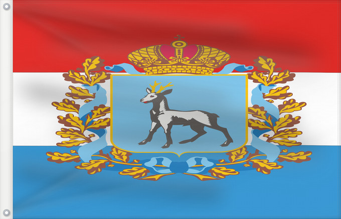 Drapeau, avec deux œillets métalliques et guindant renforcé : Samara Oblast	oblast de Samara	Óblast de Samara	Oblast Samara