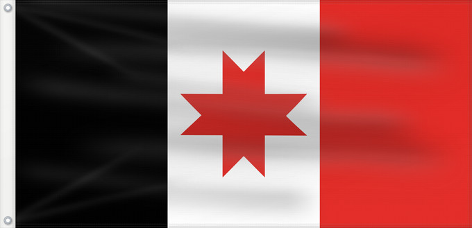 Drapeau, avec deux œillets métalliques et guindant renforcé : Udmurtia Udmurtia. Drawn by Fibonacci República de Udmurtia Udmurtia. Dibujada por Fibonacci Uemura Republic Repubblica di Udmurtia Флаг Удмуртии. Автор Fibonacci Удмуртилэн флагез