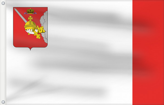 Drapeau, avec deux œillets métalliques et guindant renforcé : Vologda Oblast Vologda Oblast Oblast de Vologda Óblast de Vólogda Oblast Wologda