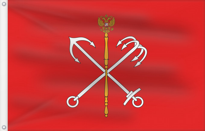 Drapeau, avec deux œillets métalliques et guindant renforcé : Saint Petersburg Russia	Saint Petersburg, Russia	Saint-Pétersbourg	San Petersburgo 	Saint Petersburg	San Pietroburgo