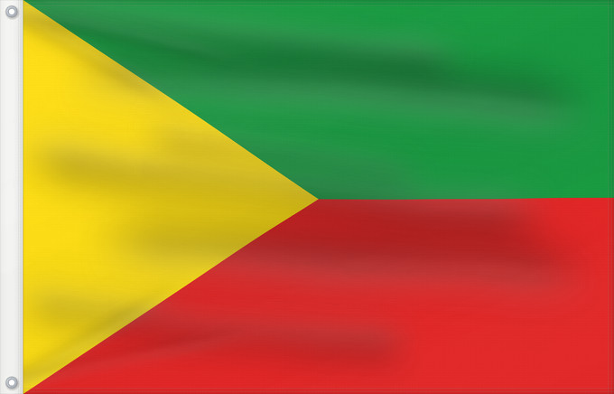 Drapeau, avec deux œillets métalliques et guindant renforcé : Zabaykalsky Krai	Zabaïkalski Krai	Zabaikalie	Sabaikalski Krai	Флаг Забайкальского края