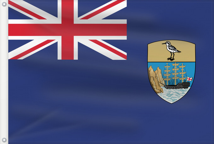 Flag, with two metal eyelets and reinforced hoist: Saint Helena Saint Helena, Ascension and Tristan da Cunha Sainte-Hélène (territoire) Santa Helena, A. y T. St. Helena Shan Héilin Sen Helena