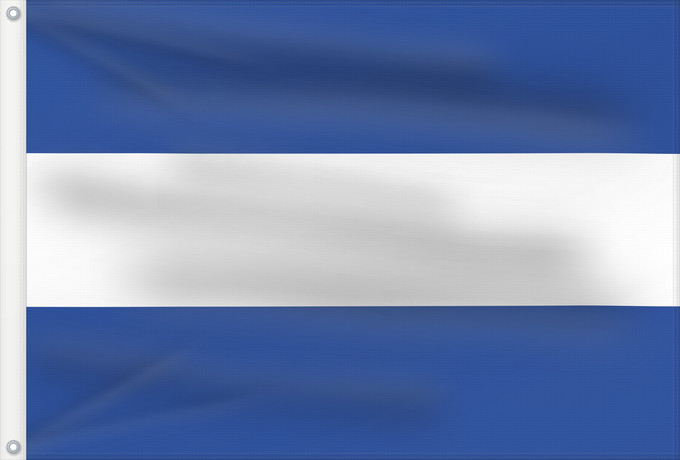 Flag, with two metal eyelets and reinforced hoist: Civil Flag of El Salvador	El Salvador	Salvador	Civil flag of El Salvador, ratio 3 5