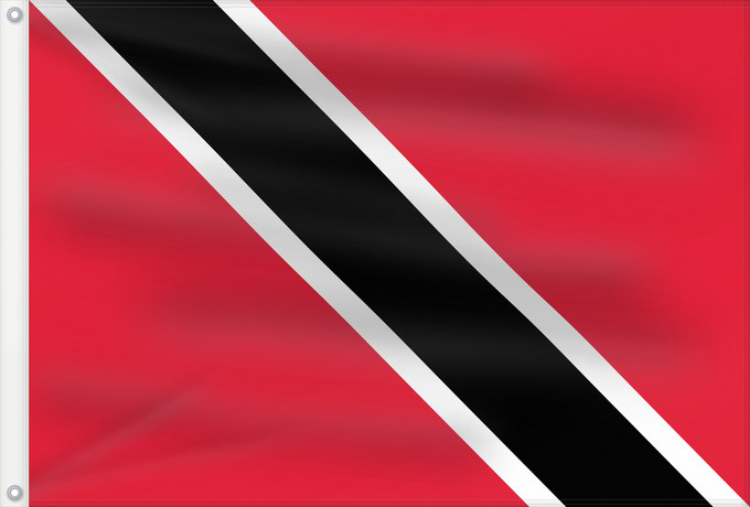 Bandera, con dos ojales metálicos y lado del asta reforzado: Trinidad and Tobago Trinité-et-Tobago Trinidad y Tobago Trinidad und Tobago Trinidad e Tobago Trinidad en Tobago Trindade e Tobago Trynidadu i Tobago Trinidad a Tobago Trinidad og Tobagos Trinidado kaj Tobago Trinidadi ja Tobago lipp Tríonóide agus Tobága