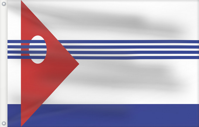 Drapeau, avec deux œillets métalliques et guindant renforcé : Artigas Department département d'Artigas Departamento de Artigas Artigas (Departamento) Artigas Dipartimento