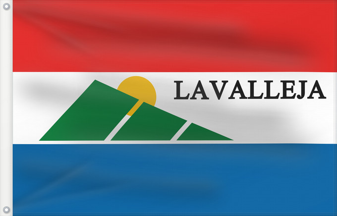 Drapeau, avec deux œillets métalliques et guindant renforcé : Lavalleja Department département de Lavalleja Departamento de Lavalleja Lavalleja