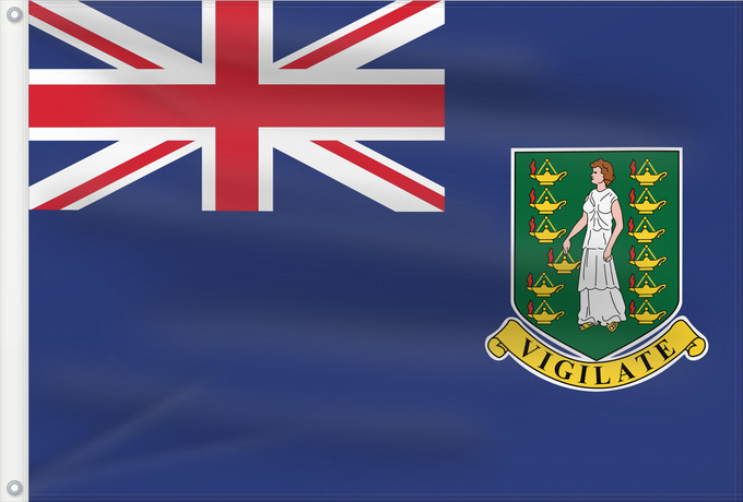 Flag, with two metal eyelets and reinforced hoist: British Virgin Islands	Virgin Islands, British	Vierges britanniques !Îles Vierges britanniques	Islas Vírgenes Británicas	Britische Jungferninseln	Isole Vergini Britanniche
