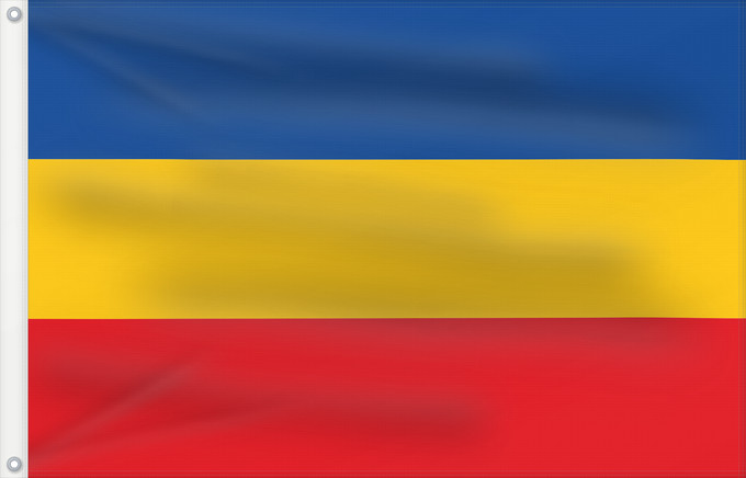 Drapeau, avec deux œillets métalliques et guindant renforcé : Großherzogtümer Mecklenburg	Grand Duchies of Mecklenburg-Strelitz and Mecklenburg-Schwerin; Ratio  2 3	Grands-Duchés de Mecklembourg-Strelitz et Mecklembourg-Schwerin (2:3)	Grandes Ducados de Mecklemburgo-Strelitz y Mecklemburgo-Schwerin (2:3)	Großherzogt