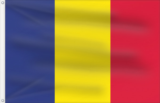 Bandera, con dos ojales metálicos y lado del asta reforzado: Andorra  civil	Andorra - civil version	Andorre	Andorra