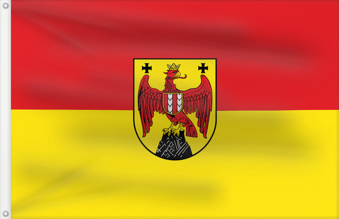 Drapeau, avec deux œillets métalliques et guindant renforcé : Burgenland