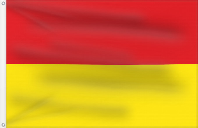 Drapeau, avec deux œillets métalliques et guindant renforcé : Burgenland