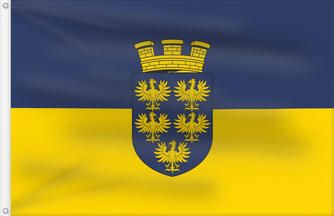 Flag, with two metal eyelets and reinforced hoist: Lower Austria	Blue-Yellow. Flag of Lower Austria &amp; Ukraine	Basse-Autriche	Baja Austria	Blau-Gelb	Bassa Austria