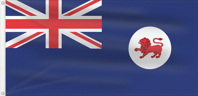 Drapeau, avec deux œillets métalliques et guindant renforcé : Tasmania Tasmanie Tasmanien