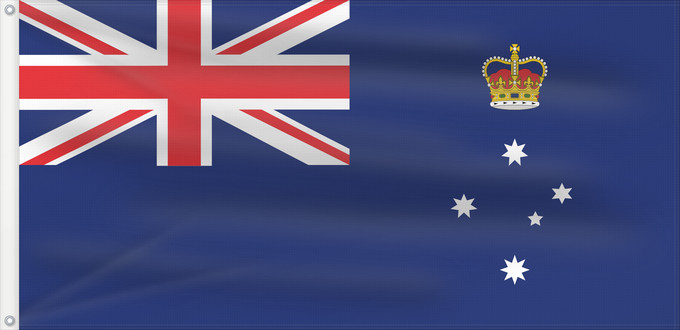 Drapeau, avec deux œillets métalliques et guindant renforcé : Victoria