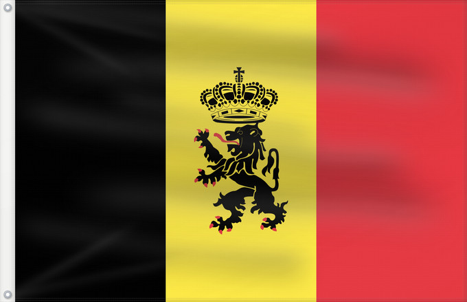 Flag, with two metal eyelets and reinforced hoist: Belgium civil Belgium Belgique Bélgica Belgien Belgio
