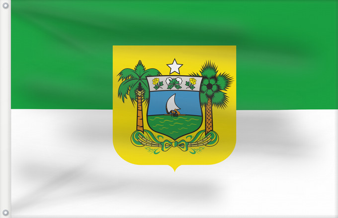 Bandera, con dos ojales metálicos y lado del asta reforzado: Rio Grande do Norte	State of Rio Grande do Norte, Brazil	Rio Grande do Norte	Estado do Rio Grande do Norte, Brasil