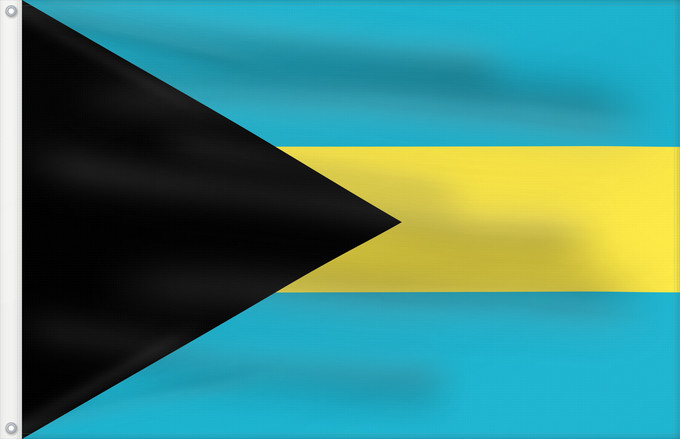 Bandera, con dos ojales metálicos y lado del asta reforzado: Bahamas Bahama Bahama s Das Bahamas Bahamów Y Bahamas La Bahamoj Bahaman Bahámaí Des Bahamas Ala Bahamayê Ynysow Bahama Знаме на Бахамите Pāmitl Bahamah Bahamakuna unanchan Statului Bahamas Флаг Багам Bahamov