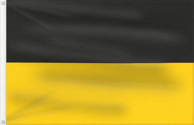 Bandera, con dos ojales metálicos y lado del asta reforzado: Baden-Württemberg