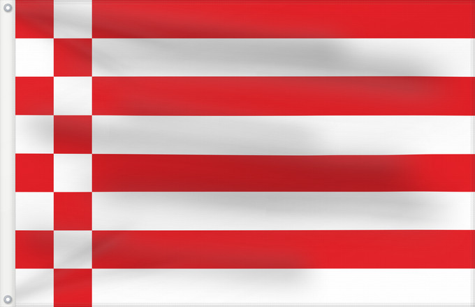Drapeau, avec deux œillets métalliques et guindant renforcé : Bremen Brême Brema