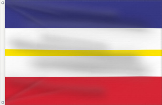 Drapeau, avec deux œillets métalliques et guindant renforcé : Mecklenburg-Western Pomerania Mecklenburg-Vorpommern Mecklembourg-Poméranie-Occidentale Mecklemburgo-Pomerania Occidental Meclemburgo-Pomerania Anteriore
