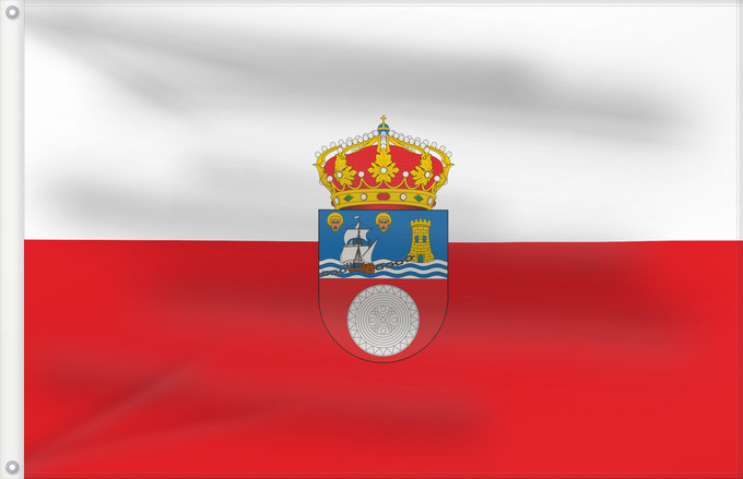 Flagge, mit zwei Metallösen und verstärktem Besatzband: Cantabria	Cantabrie	Cantabria  España  La bandera propia de Cantabria es la formada por dos franjas horizontales de igual anchura	Kantabrien