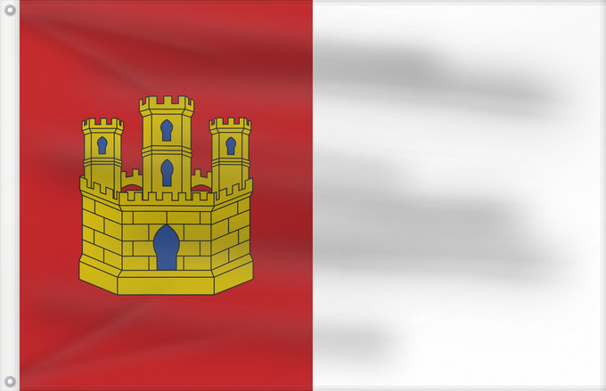 Flag, with two metal eyelets and reinforced hoist: Castile-La Mancha Castile-La Mancha Castilla-La Mancha Castilla-La Mancha