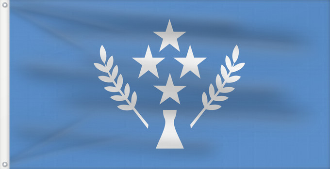 Drapeau, avec deux œillets métalliques et guindant renforcé : Kosrae State of Kosrae - Ratio 37 70 Description of the flag Kosrae state flag has a number of images L etat de Kosrae Staates Kosrae im Verhältnis 37 70 Beschreibung der Flagge Hellblau steht für den Pazifik