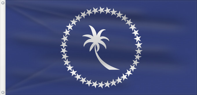 Drapeau, avec deux œillets métalliques et guindant renforcé : Chuuk	Chuuk  state within the Federated States of Micronesia  - colours and 1 2 dimensions based partly on templates at The World Flag Database and Photo of flag in use	Chuuk 
