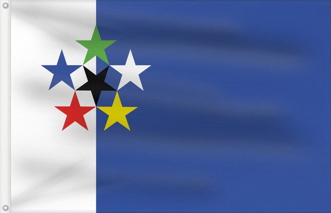 Bandera, con dos ojales metálicos y lado del asta reforzado: FOTW Flags of the World FOTW , based from http //www FOTW (Flags of the World) Die offizielle Flagge von Flags of the World