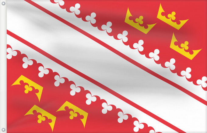 Drapeau, avec deux œillets métalliques et guindant renforcé : Alsace	L’Alsace	Alsacia	Französischen Region Elsass	Alsazia