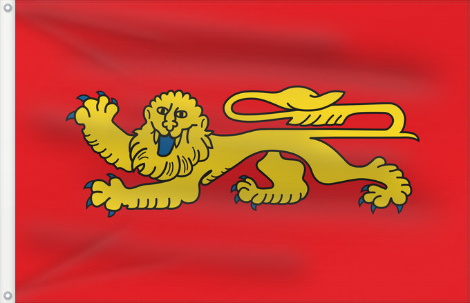 Bandera, con dos ojales metálicos y lado del asta reforzado: Aquitaine	Regional flag of the french province Aquitaine	Région Aquitaine en France	Aquitania  región francesa	Aquitanien	Aquitania
