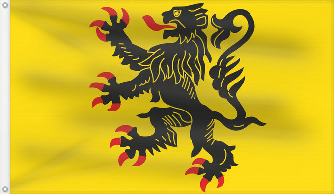 Drapeau, avec deux œillets métalliques et guindant renforcé : Generic flag of Nord-Pas-de-Calais	Lion of Flandres appearing	Lion des flandres	Norte-Paso de Calais	Flämischer Löwe	Nord-Pas-de-Calais