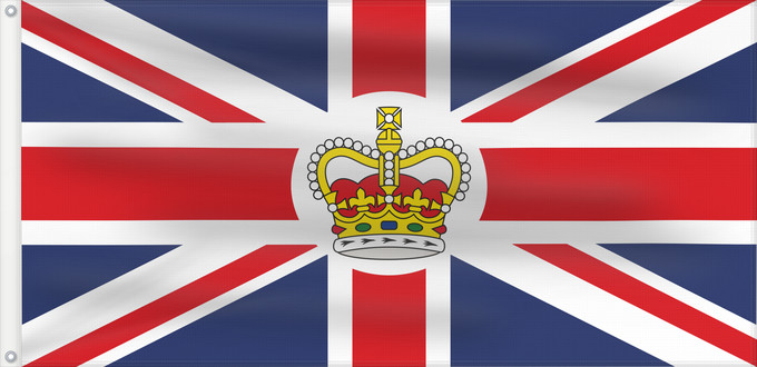 Flag, with two metal eyelets and reinforced hoist: British Consular Ensign