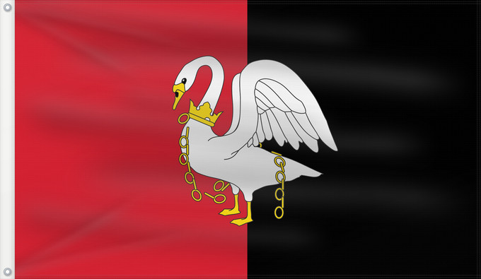 Bandera, con dos ojales metálicos y lado del asta reforzado: Buckinghamshire