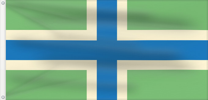 Flag, with two metal eyelets and reinforced hoist: Gloucestershire