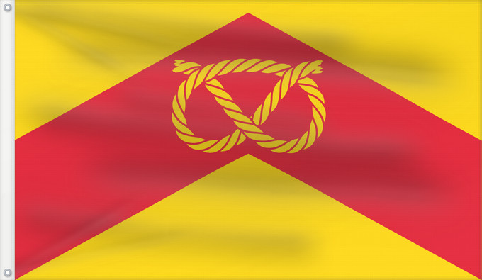 Flag, with two metal eyelets and reinforced hoist: Staffordshire Le Staffordshire The county flag of Staffordshire