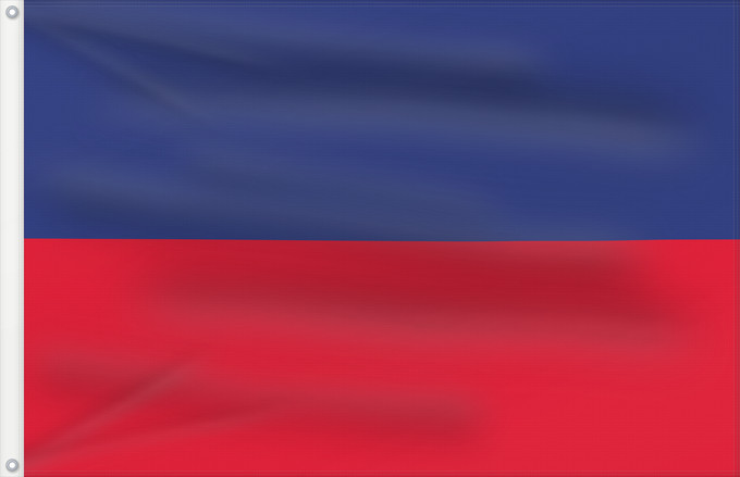 Drapeau, avec deux œillets métalliques et guindant renforcé : Haiti  civil	Civil flag of Haiti	Haïti	Haití	Haiti