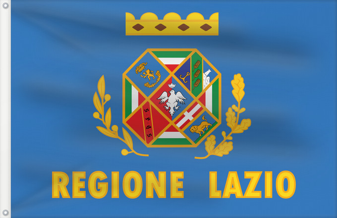 Drapeau, avec deux œillets métalliques et guindant renforcé : Lazio Latium Lacio