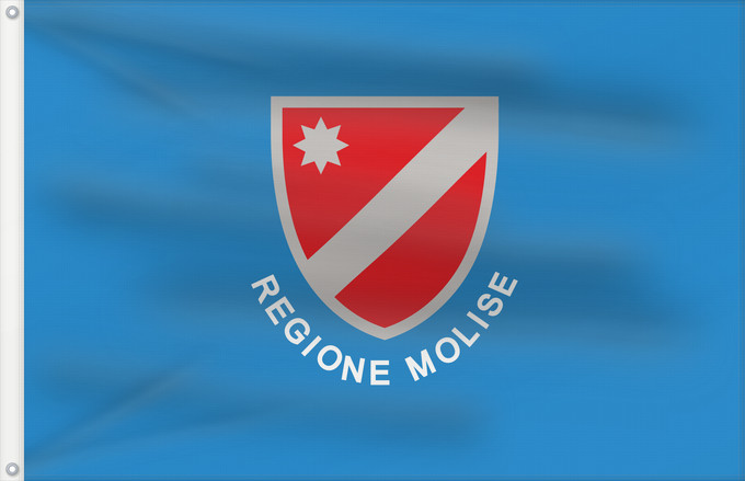 Drapeau, avec deux œillets métalliques et guindant renforcé : Molise	Italian region Molise	Regione italiana Molise